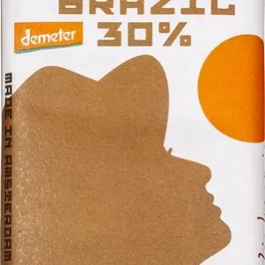 Chocolatemakers Chocoladereep Caramel 30% Cacao Brazil (80 gr)