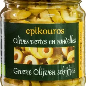 Epikouros Olijven Schijfjes Groen (190 gr)