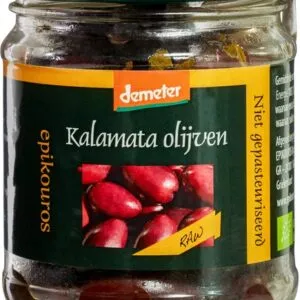 Epikouros Olijven Raw Kalamata Met Pit (110 gr)