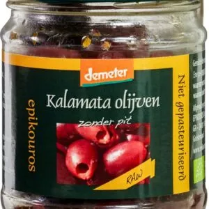 Epikouros Olijven Raw Kalamata Zonder Pit (100 gr)
