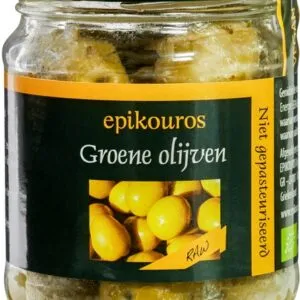Epikouros Olijven Raw Groen Met Pit (110 gr)