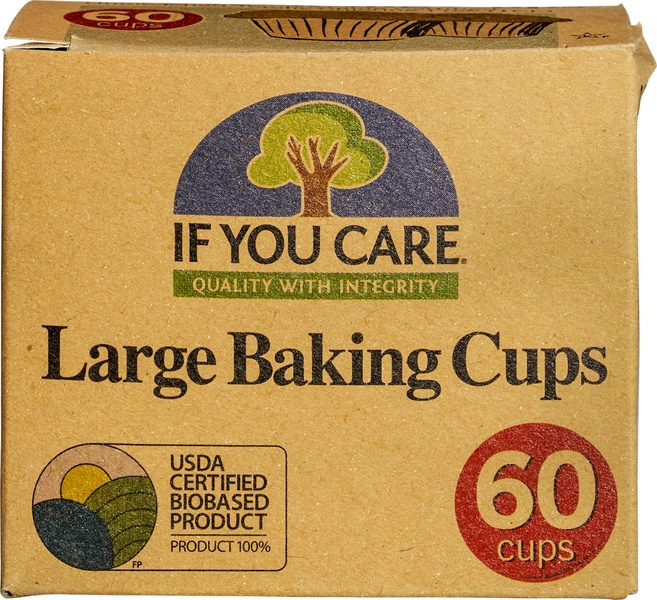 Ifyoucare Cupcakevormen Gerecycled - Groot (60 stuks)