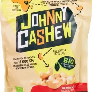 Johnny Cashew Cashewnoten Gebrand & Gezouten (125 gr)