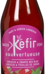 Kéfir Eau Vertueuse Waterkefir Hibiscus & Zwarte Bes Blad (330 ml)