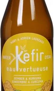 Kéfir Eau Vertueuse Waterkefir Gember & Kurkuma (330 ml)
