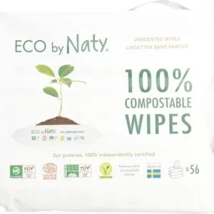 Naty Billendoekjes Composteerbaar Ongeparfumeerd (168 stuks)