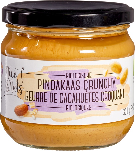 Nice & Nuts Pindakaas Crunchy (330 gr)