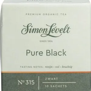 Simon Levelt Zwarte-Thee Pure Black (10 zakjes)