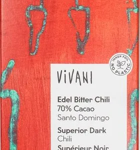 Vivani Chocolate-Bar Chili Dark 70% (100 gr)