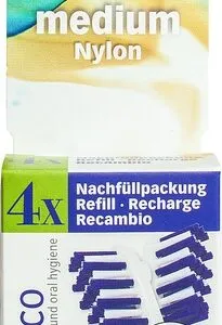 Yaweco Navul-Borstelkoppen Nylon, Medium (4 stuks)