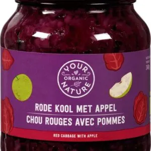 Your Organic Nature Rode-Kool Met Appel (340 gr)