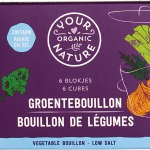 Your Organic Nature Groentebouillonblokjes Helder Zoutarm (6 stuks)
