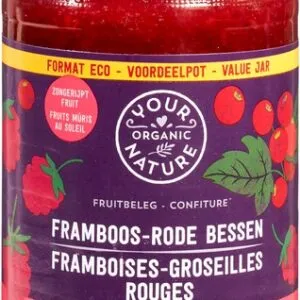 Your Organic Nature Fruitbeleg Framboos Rode Bessen Familiepot (375 gr)