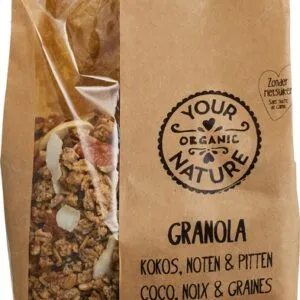 Your Organic Nature Granola Kokos, Noten & Pitten (375 gr)