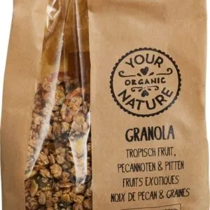 Your Organic Nature Granola Tropisch Fruit, Pecannoten & Pitten (375 gr)