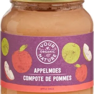 Your Organic Nature Appelmoes Met Rietsuiker (360 gr)