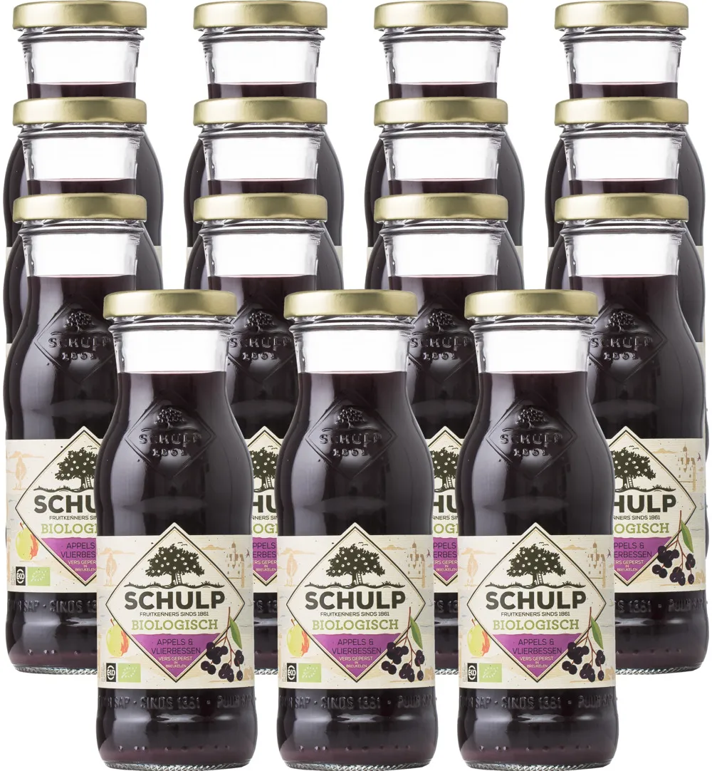 Schulp Appel & Vlierbessap Bio 15 Pack (15 x 200 ml)