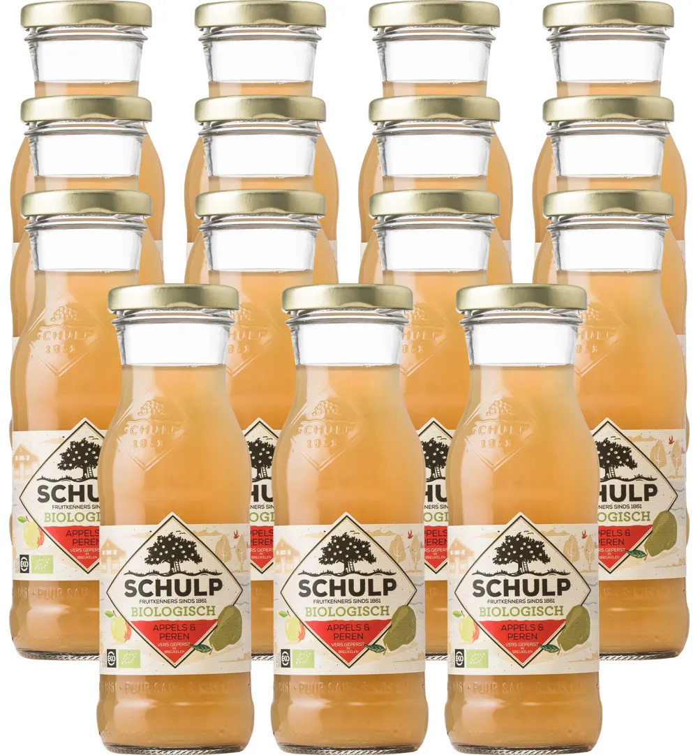 Schulp Appel & Perensap Bio 15 Pack (15 x 200 ml)