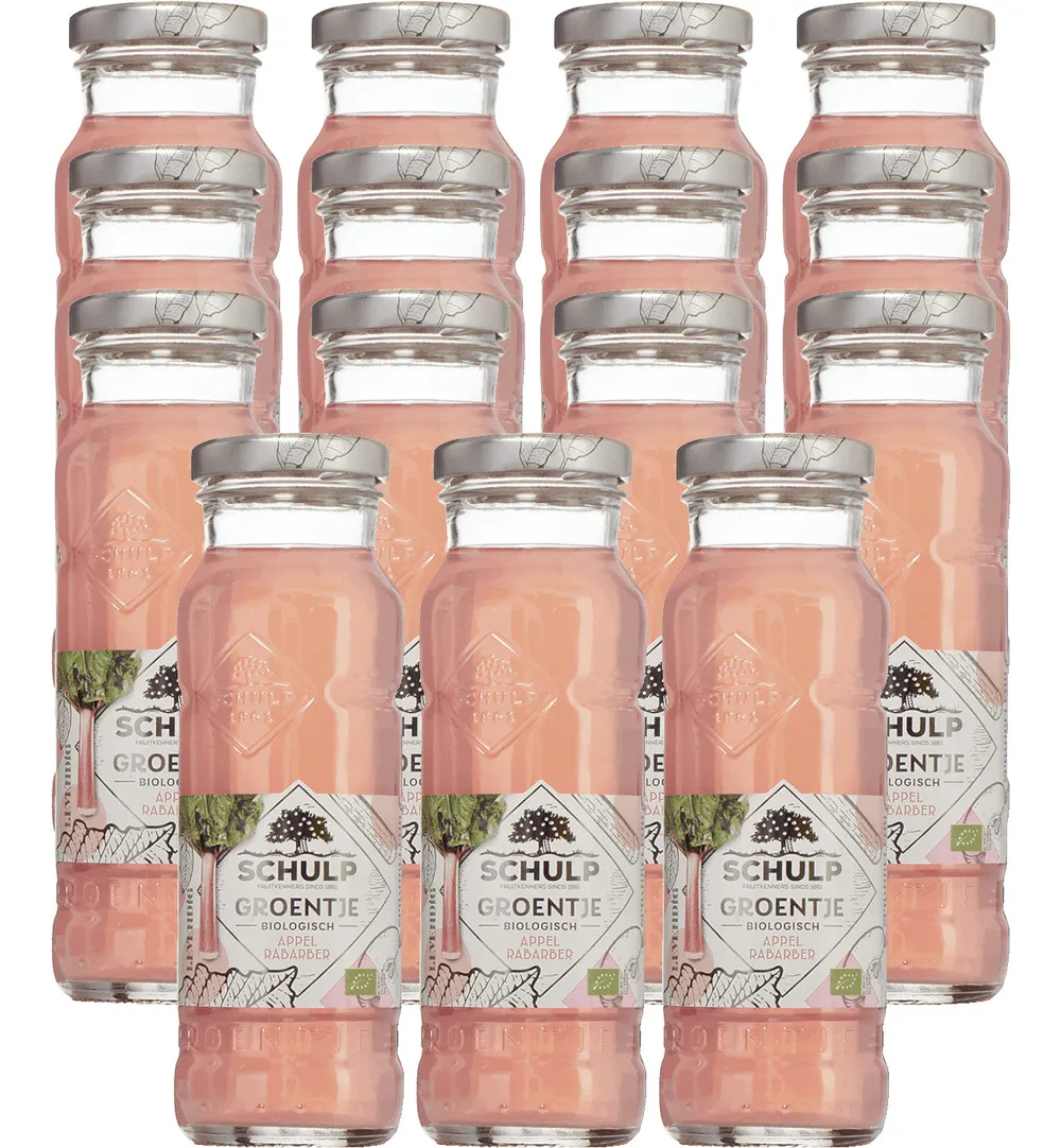 Schulp Appel Rabarbersap Bio 15 Pack (15 x 200 ml)