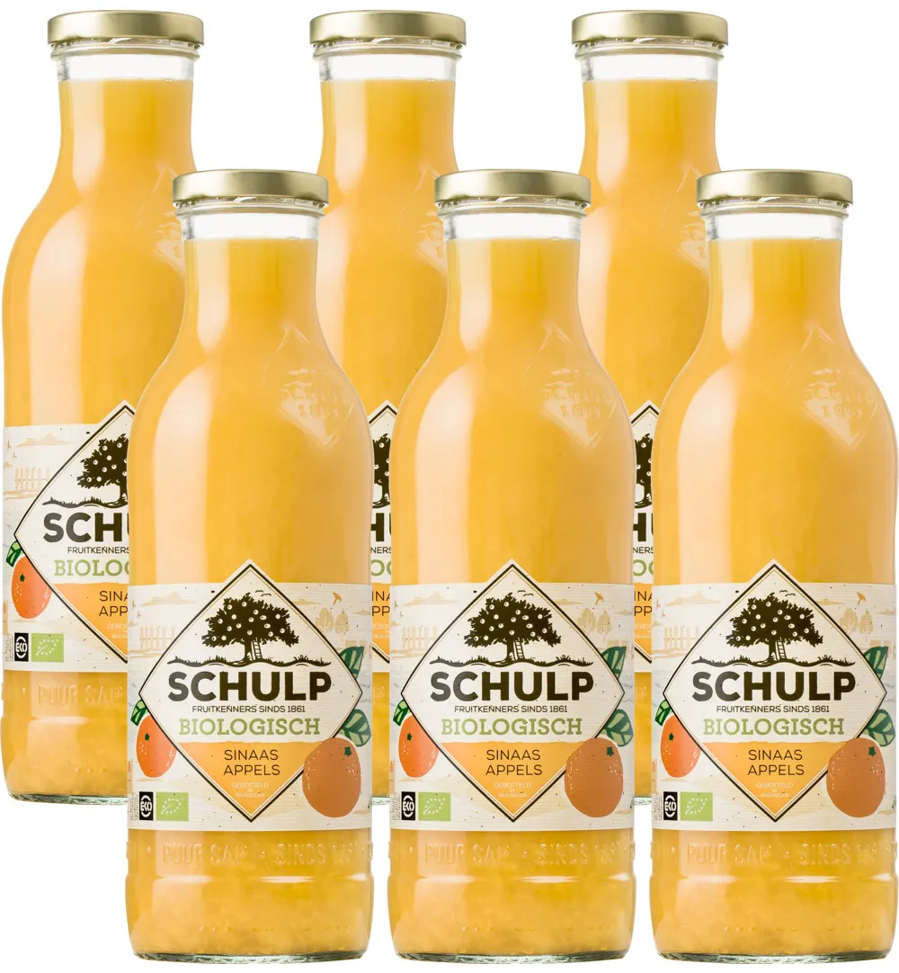 Schulp Sinaasappelsap Bio 6 Pack (6 x 750 ml)