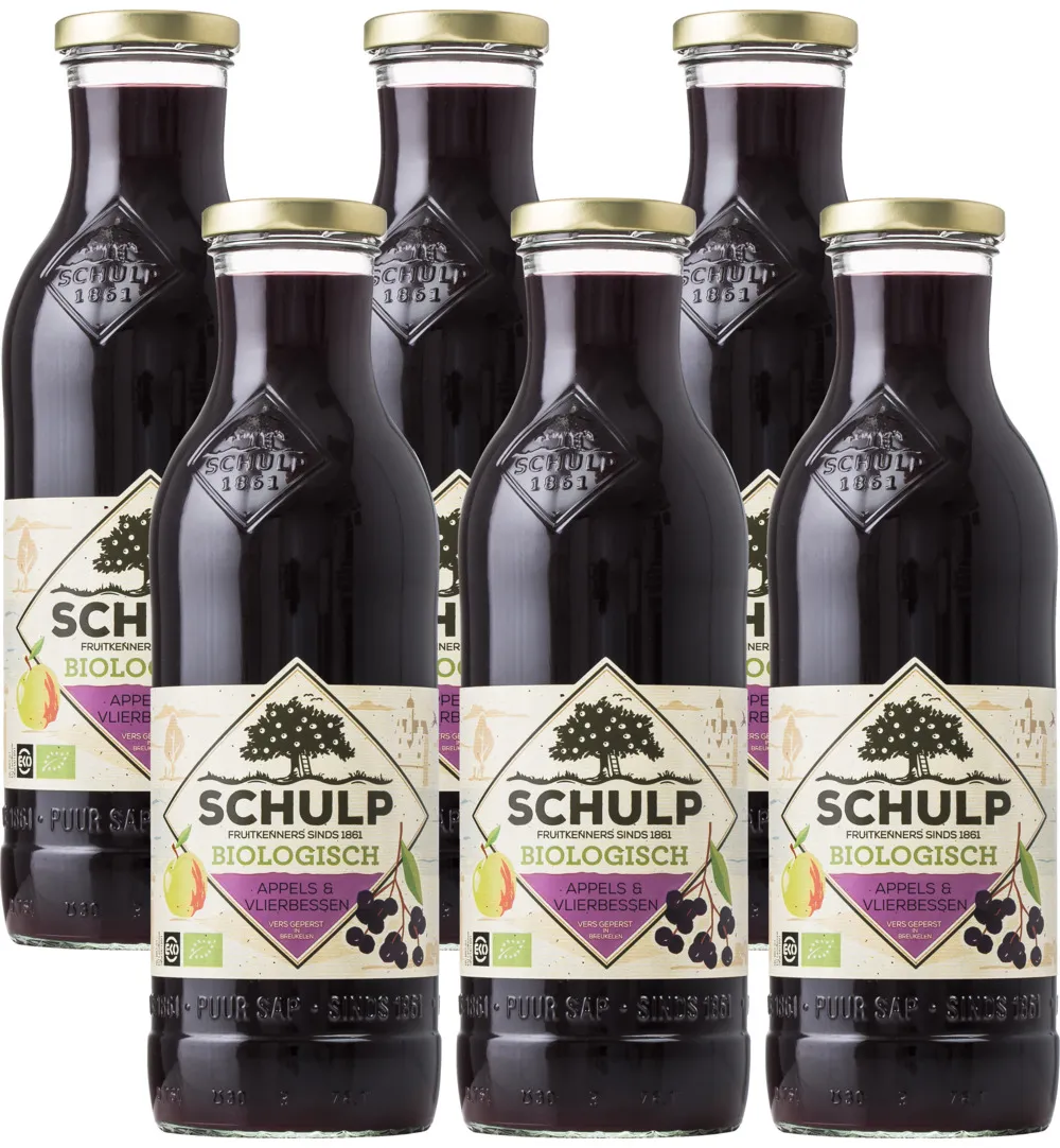 Schulp Appel & Vlierbessap Bio 6 Pack (6 x 750 ml)