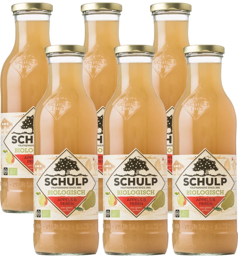 Schulp Appel & Perensap Bio 6 Pack (6 x 750 ml)