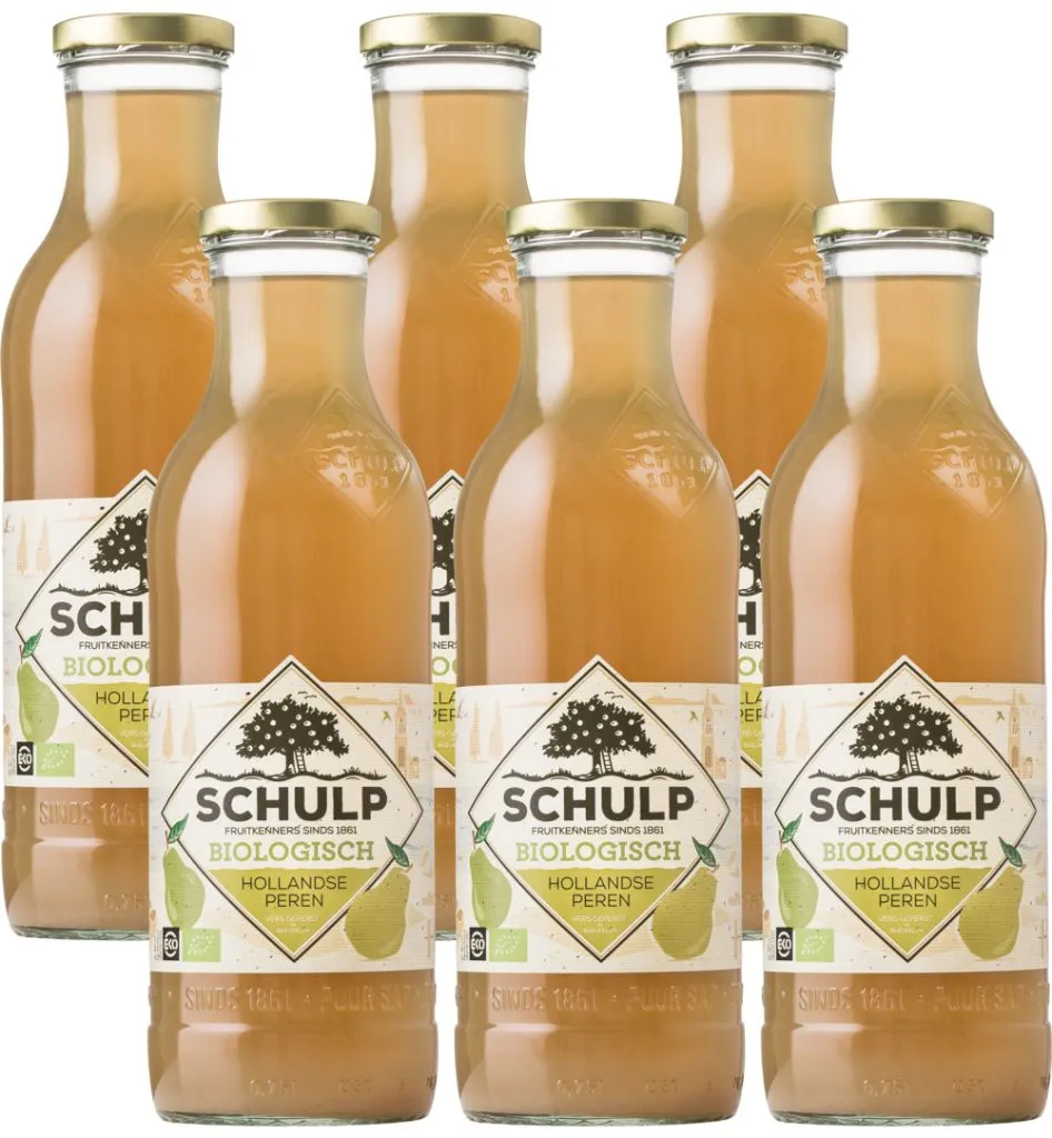 Schulp Perensap Bio 6 Pack (6 x 750 ml)