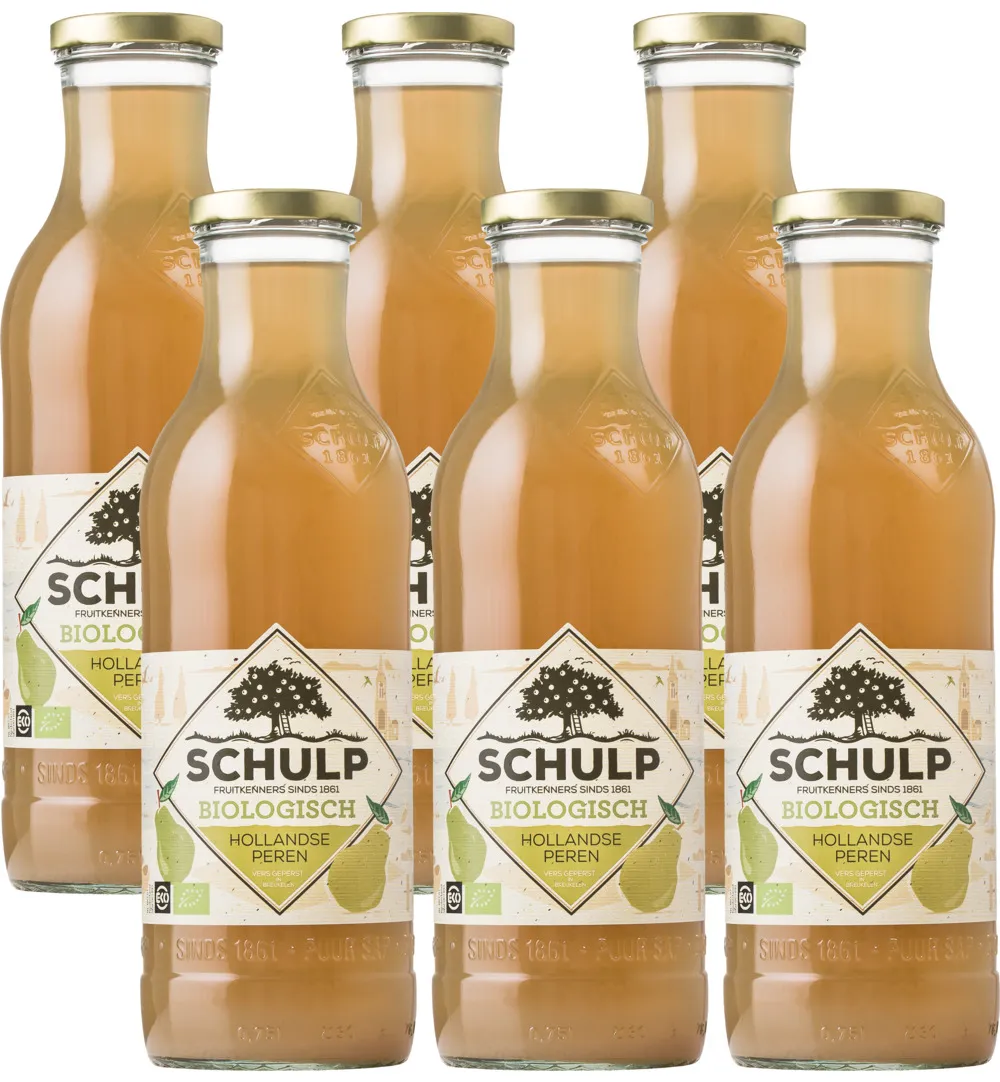 Schulp Perensap Bio 6 Pack (6 x 750 ml)