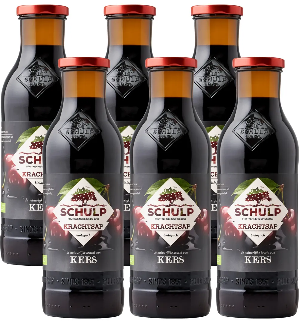 Schulp Krachtsap Kers Bio 6 Pack (6 x 750 ml)