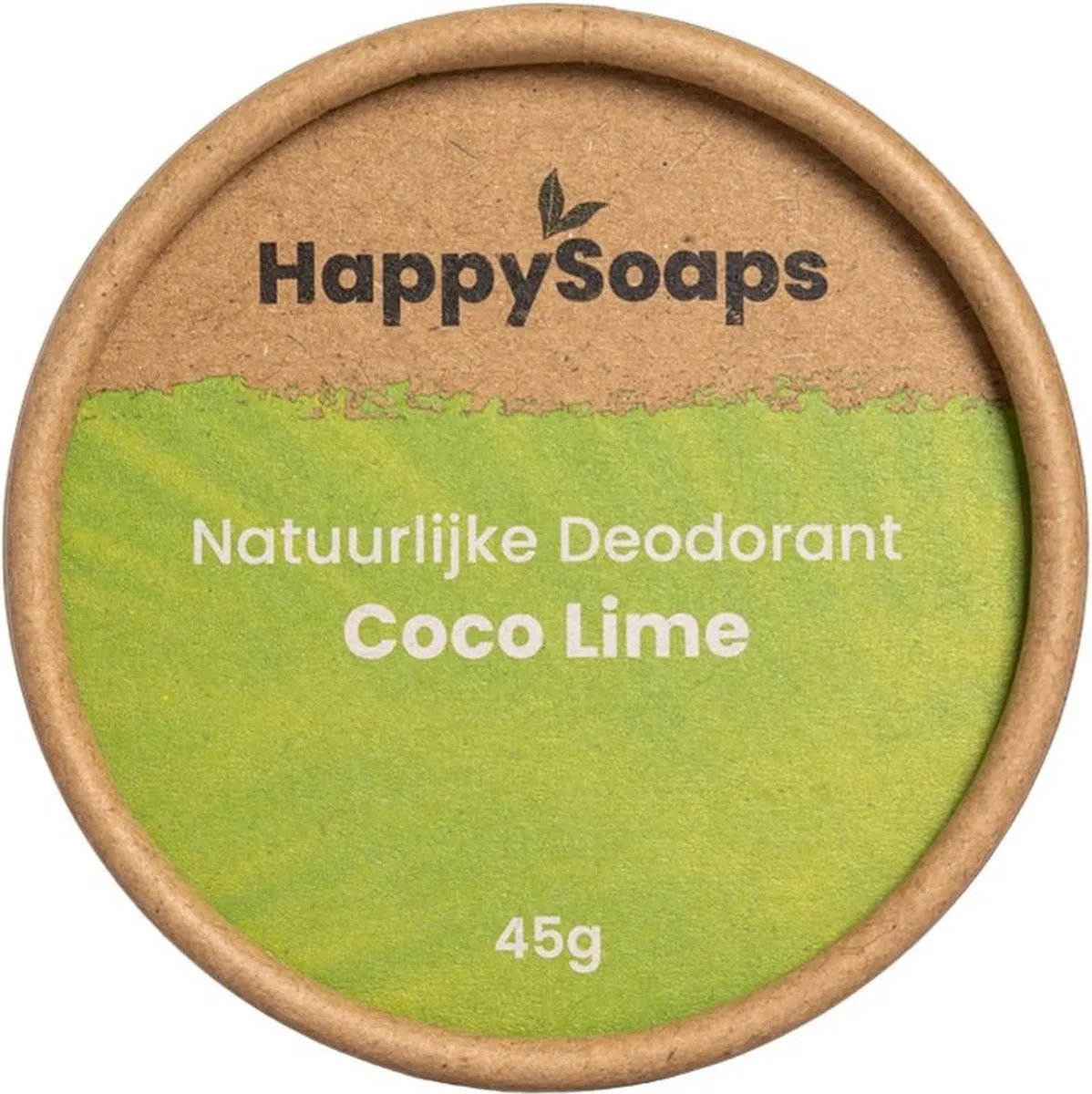Happysoaps Deodorant kokos en limoen (45 gr)