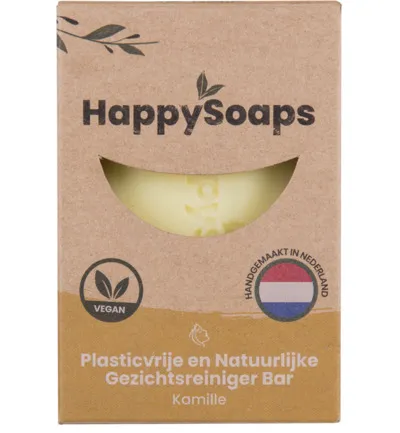 Happysoaps Gezichtreiniger bar kamille (70 gr)