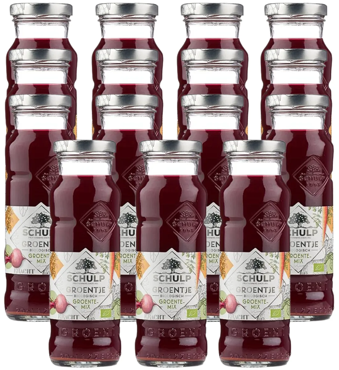 Schulpgroentemix Biologisch 15 Pack (15 x 200 ml)