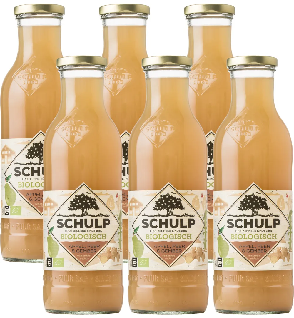 Schulp Appel, Peer & Gembersap Bio 6 Pack (6 x 750 ml)
