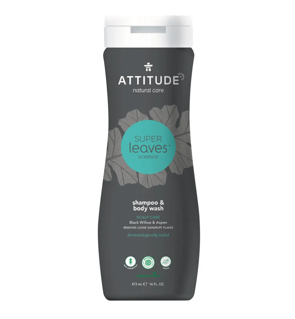 Attitude Super Leaves Shampoo & body wash 2-in-1 mannen (473 ml)