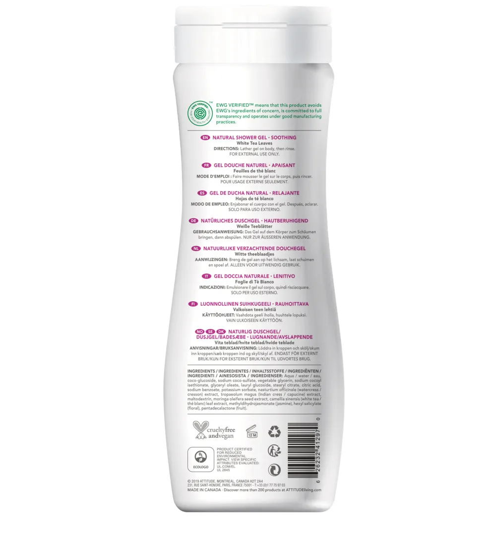 Attitude Super Leaves Body Wash Verzachtend (473 ml)