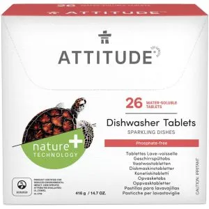 Attitude Nature+ Vaatwastabletten (26 stuks) (416 gr)