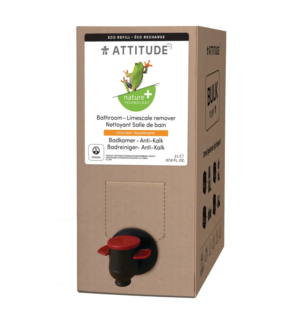 Attitude Nature+ Bulk2Go Badkamerreiniger Citrus Zest (2000 ml)