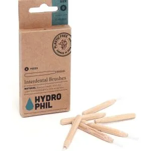Hydrophil Tandenragers 0,40mm met bamboe handvat en nylon van castorol (6 stuks)