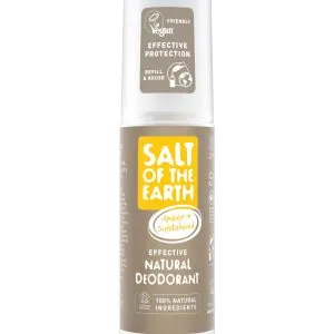 Salt Of The Earth Natural Deodorant Spray, Amber & Sandalwood (100 ml)