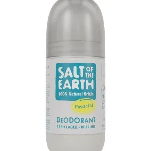 Salt Of The Earth Natural Deodorant Roll On, Unscented, Parfumvrij (75 ml)