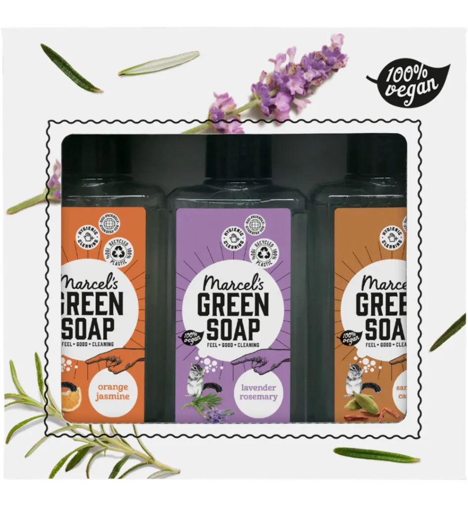Marcel's Green Soap Giftbox Mix Handsoap (3 x 250 ml)