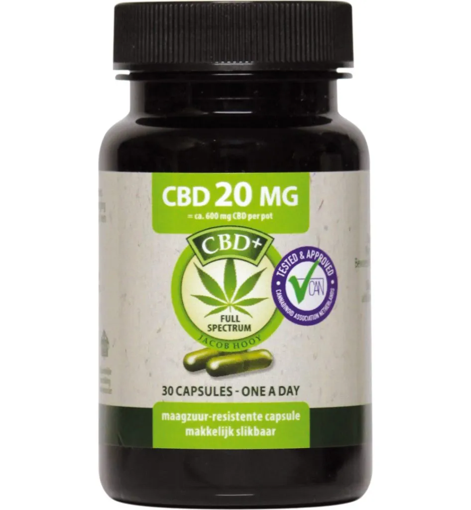 Jacob Hooy CBD 20Mg (30 stuks)