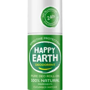 Happy Earth Pure deodorant roll-on cucumber matcha (75 ml)