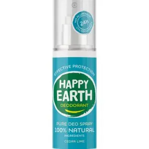 Happy Earth Pure deodorant spray cedar lime (100 ml)