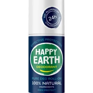 Happy Earth Pure deodorant roll-on men protect (75 ml)
