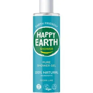 Happy Earth Pure showergel cedar lime (300 ml)