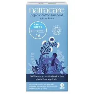 Natracare Tampons super met inbrenghuls (16 stuks)