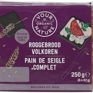 Your Organic Nature Roggebrood Volkoren (250 gr)