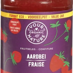 Your Organic Nature Fruitbeleg Aardbei Familiepot (375 gr)