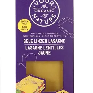 Your Organic Nature Lasagne Van Gele Linzen (250 gr)